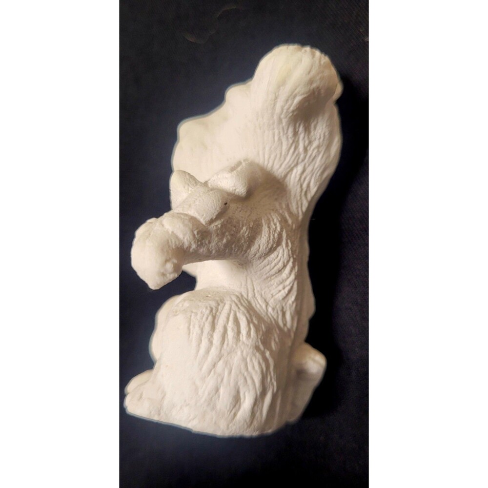 Vintage CHALKWARE LOT Dog Figurine SCOTTIE Terrier BULLDOG White - Picture 5 of 15